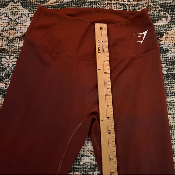 Gymshark Red Brown Activewear Leggings - Picture 6 of 8
